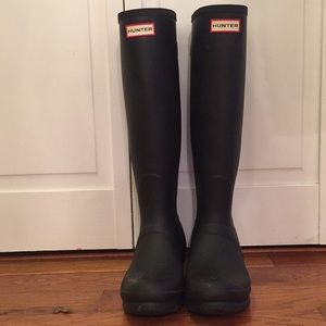 Hunter Rain Boots- Tall with Adjustable Back